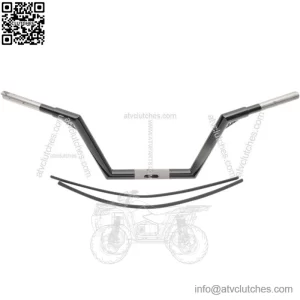V-Line +2" Black Handlebar for 2015-2022 Harley Davidson Road Glide FLTR (For: Harley-Davidson)