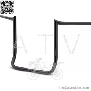 Black 18" Prime Ape Handlebar for 83-19 Harley Touring FLHT FLHTC