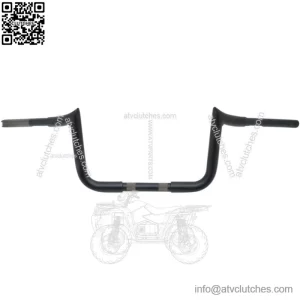 Matte Black 10" Prime Ape 1-1/4" Motorcycle Handlebars for Harley