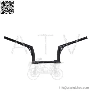 10"Rise vivid Black Hangers Handlebar For Harley Dyna Sportster XL 883 1200