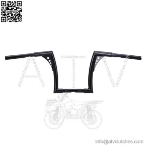 12"Rise vivid Black Hangers Handlebar For Harley Dyna Sportster XL 883 1200
