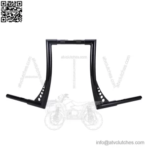 16"Rise vivid Black Hangers Handlebar For Harley Dyna Sportster XL 883 1200