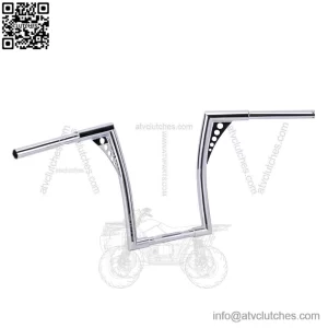 16" Rise Chrome Hangers Handlebar For Harley Dyna Sportster XL 883 1200