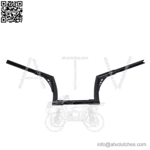 10" Rise Vivid Black Hangers Handlebars For Harley Softail Dyna Sportster XL