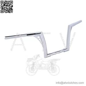 10" Rise Chrome Hangers Handlebars For Harley Softail Dyna Sportster XL