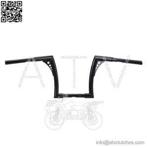 12" Rise Vivid Black Hangers Handlebars For Harley Softail Dyna Sportster XL