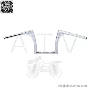 12" Rise Chrome Hangers Handlebars For Harley Softail Dyna Sportster XL
