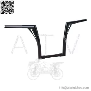 14" Rise Vivid Black Hangers Handlebars For Harley Softail Dyna Sportster XL