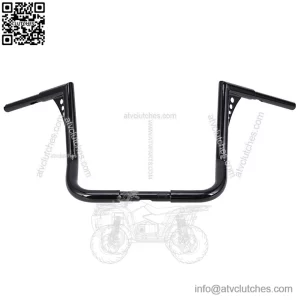 14" Rise Glossy Black Handlebars For Harley Touring Electra Glide 1982-2021