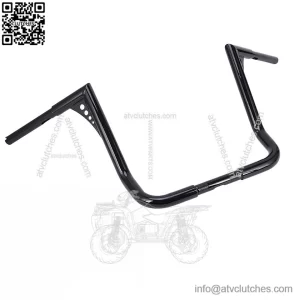 16" Rise Glossy Black Handlebars For Harley Touring Electra Glide 1982-2021