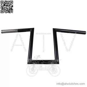 #1 10-1/2" Rise Black Handlebar For Harley Chopper Bobber