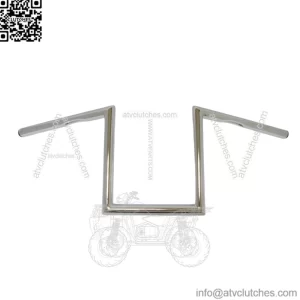 1" Traditional Z-Bar Handlebar 10" Chrome Harddrive 21-234