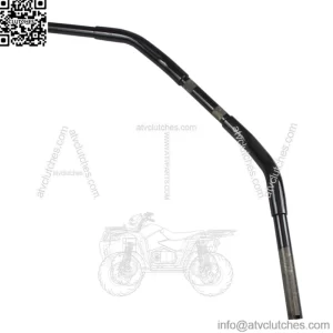 Black Classic Style 1-1/4" Handlebar - 0601-4243