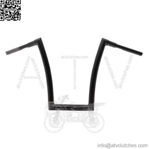 1 1/2" Strip Handlebars 17" Rise Black Flat 0601-4891