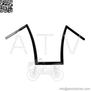 1in. Stripper Handlebar Flat Black SB17-3
