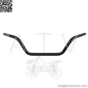 1in. Handlebar Flat Black Buckhorn Low Bend