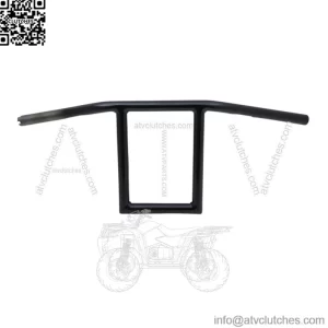 1" Old School Window Handlebars 10" Black LA-7385-10B