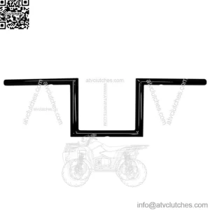 1" Old School Narow Handlebars 6" Black LA-7380-06B
