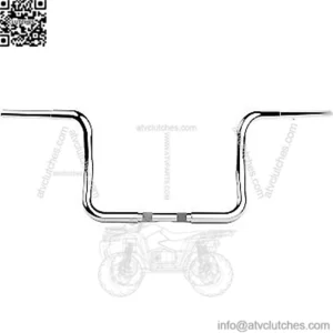 1-1/4 in. Twin Round Handlebars 1-1/4" Chrome LA-7325-10C