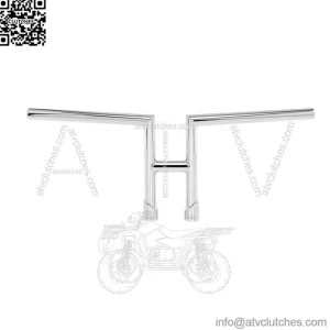 1" Handlebars Slotted Chrome 6202-1056