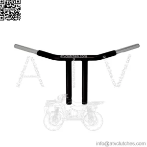 Wild 1 1 1/4in. Chubby Psycho Handlebar 10in. Chopper T-Bar - Black WO563B