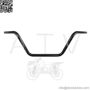 1in. Handlebar Black Buckorn Medium Bend