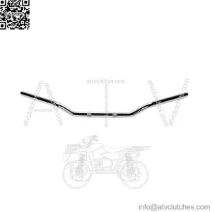 1in Metric Drag Cruiser Handlebar Clubman Drag Bend - Chrome 650-08743