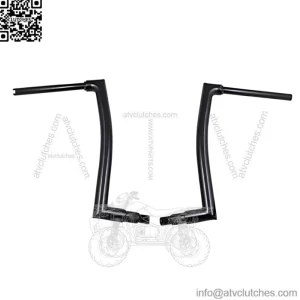 Inc. 1-1/2" EZ Install Flat Top Handlebar 16" Black 608016-B