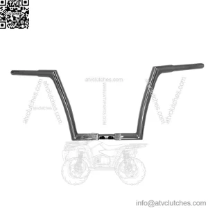 Inc. 1-1/4" EZ Install Flat Top Handlebar 12" Chrome 706012