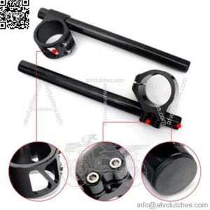 CNC Billet Aluminum Motorcycle Clip On Handlebars