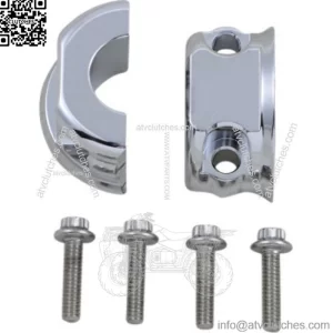 Thrashin Chrome Brake Clutch Perch Handlebar Clamp Harley Touring Softail Dyna (For: Harley-Davidson)