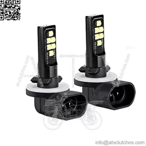 Golf Cart 12V LED Light Headlights Bulb for EZGO 1994+, Club Car DS 1999+ and Club Car Precedent 2004+, Pack of 2