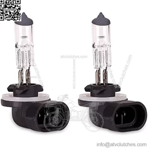 Golf Cart Halogen Headlight Bulb for Club Car DS 1999 up &Precedent 2004-up and EZ-GO 1994-up,12V 37W Headlights, OEM# 101988101, 74004G01 (Pack of 2)