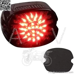 Smoked Motorcycle LED Brake Taillights, Integrated Turn Signals Tail Lights for Harley Dyna Low Rider S Sportster Road King Fatboy XL1200 Low 1200R FXDLI