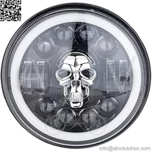7 Inch Motorcycle LED Headlight, Mcmotoring Motorcycle Led headlight Compatible with for Harley Davidson Daymaker/Touring/Softail/FLD etc