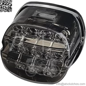 Black Strobing LED Tail Light Upgrade HD Tail Lights Assemblies for Harley Dyna Road King Electra Glide Street Bob Touring, harley davidson parts, led lights for motorcycles??Black??