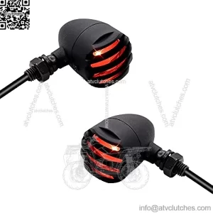 Universal Motorcycle Turn Signal Lights, 12V Bullet Rear Red Blinkers for Harley Sportster, Dyna, Touring, shadow ace 750, Yamaha, Suzuki