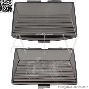 Smoked Fender Tip Light Lenses Cover Mud Guards Lights Compatible with Harley FLHR FLHT FLSTC(Front & Rear)