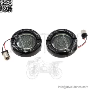 Letric Lighting Co. Premium LED Halo Bezel Turn Signal Inserts For Harley 1986-2023