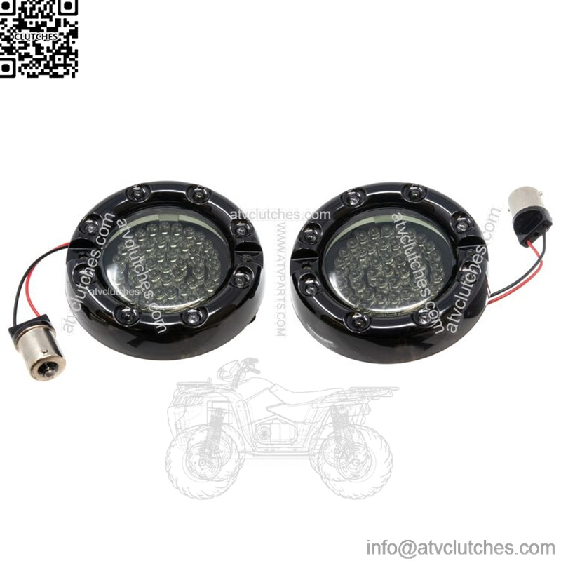 Letric Lighting Co. Premium LED Halo Bezel Turn Signal Inserts For Harley 1986-2023