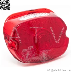 Letric Lighting Co. Slantback LED Taillight w/ Plate Window For Harley 1999-2023