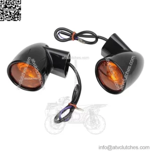Drag Specialties Bullet-Style Rear Turn Signals For Harley 1986-2023