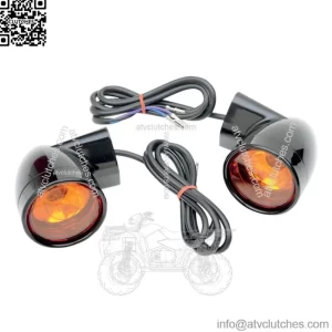 Drag Specialties Bullet-Style Front Turn Signals For Harley 1986-2023