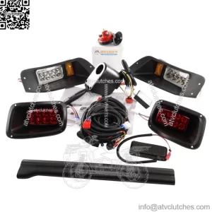 Golf Cart LED Light Kit Street Legal Kit w/Turn Signal Switch For EZGO TXT 96-13