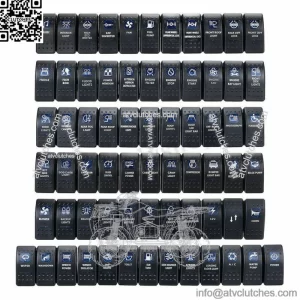 Blue Light LED Light Bar 12V 20A 10A 5-pin Rocker Toggle Switch Car Boat ATV UTV (For: More than one vehicle)