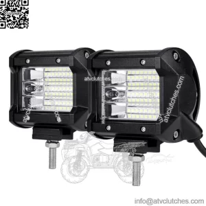 4inch LED Work Light Bar Pods Flood Beam Fog Lamp for Can-am Polaris RZR ATV UTV (For: More than one vehicle)