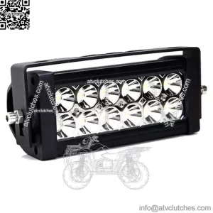 36W 8" LED Light Bar w/ Universal Handlebar Mount Bracket For ATV UTV Dirt Bike