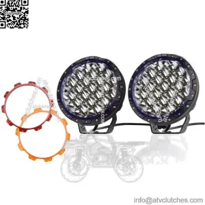 2X 7 Inch LED Work Lights Round Offroad Driving Fog Pods Pickup SUV UTV (For: More than one vehicle)