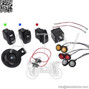 Turn Signal Street Legal Kit Horn For Polaris Ranger 6x6 700 800 900 570 XP 1000 (For: More than one vehicle)
