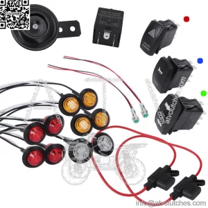 Turn Signal Warning Light Kits Horn Street Legal for Kawasaki Mule Pro Teryx UTV